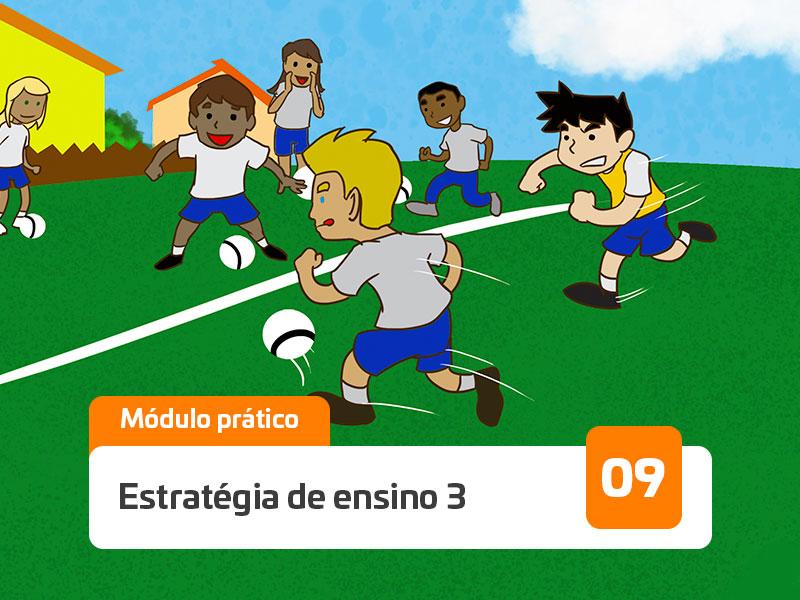 Nessa aula será apresentada e discutida a estratégia de ensino de 4x4 com goleiros na quadra aberta para ensinar atitudes táticas da organização defensiva. Também será adicionada uma versão 2 para o jogo.